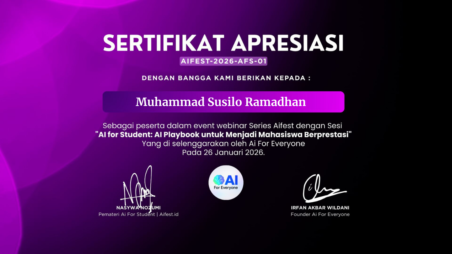 AI For Student: AI Playbook untuk Menjadi Mahasiswa Berprestasi.